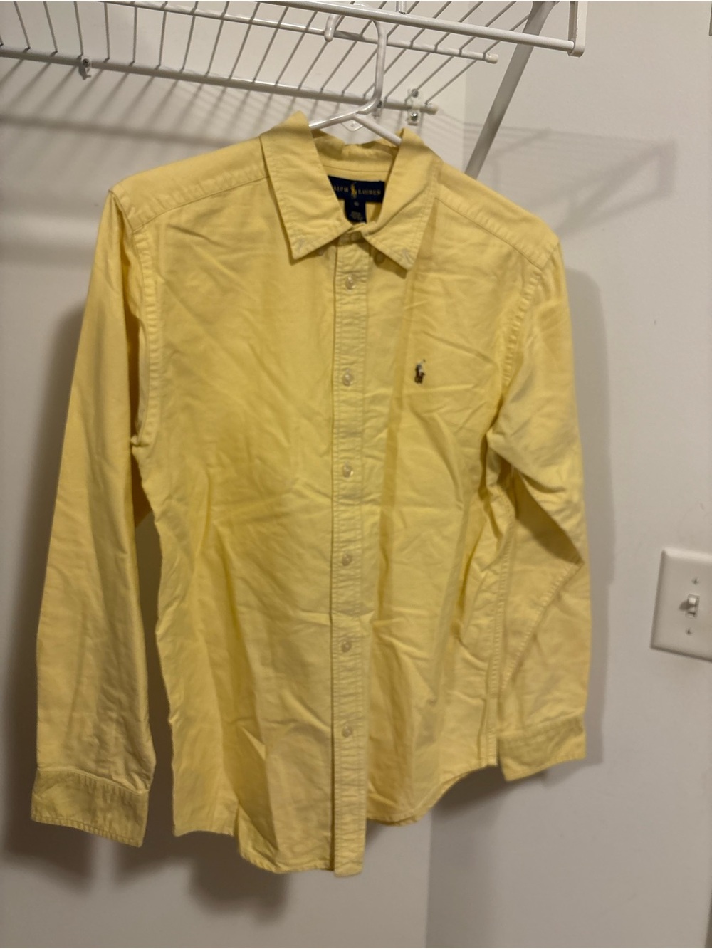 Ralph Lauren Yellow Button Down Long-Sleeve Shirt